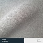 Sofá 3 Lugares 240cm Coin Courino Caramelo | Linho Cinza Clar